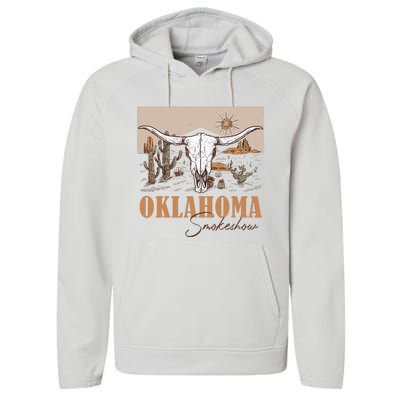 Oklahoma Smoke Show Oklahoma Smokeshow Western Country Performance Fleece Hoodie