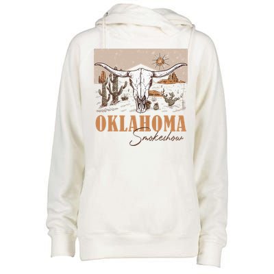 Oklahoma Smoke Show Oklahoma Smokeshow Western Country Womens Funnel Neck Pullover Hood