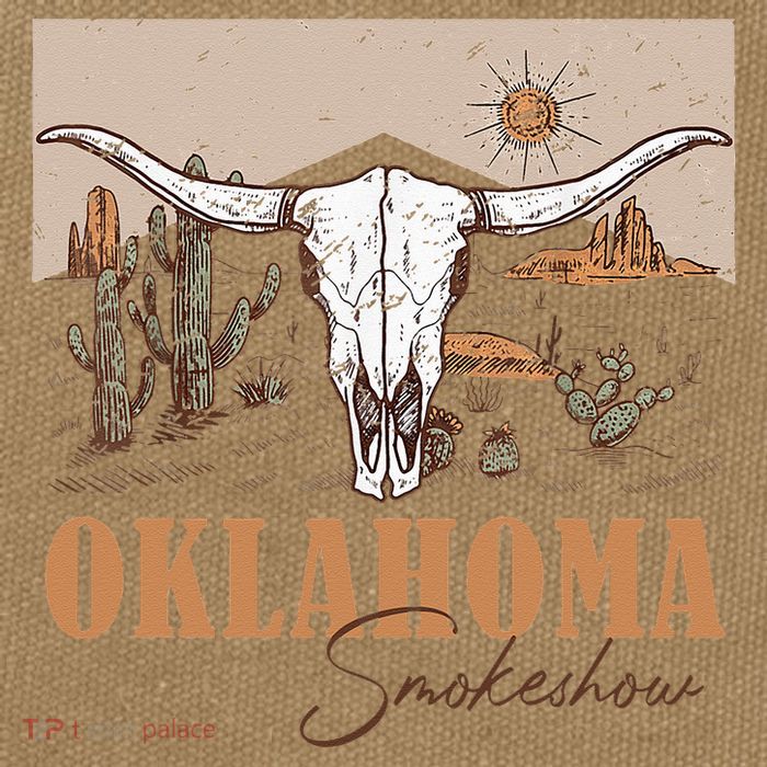 Oklahoma Smoke Show Oklahoma Smokeshow Western Country Cotton Canvas Backpack
