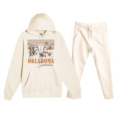 Oklahoma Smoke Show Oklahoma Smokeshow Western Country Premium Hooded Sweatsuit Set