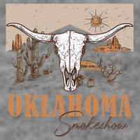 Oklahoma Smoke Show Oklahoma Smokeshow Western Country 7-Panel Snapback Hat