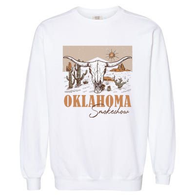 Oklahoma Smoke Show Oklahoma Smokeshow Western Country Garment-Dyed Sweatshirt