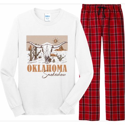 Oklahoma Smoke Show Oklahoma Smokeshow Western Country Long Sleeve Pajama Set