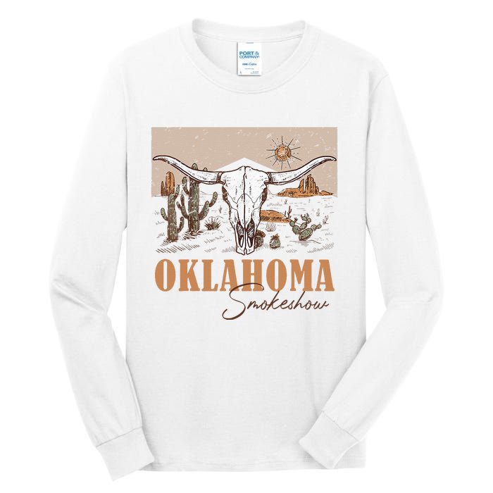 Oklahoma Smoke Show Oklahoma Smokeshow Western Country Tall Long Sleeve T-Shirt