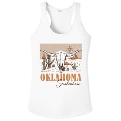 Oklahoma Smoke Show Oklahoma Smokeshow Western Country Ladies PosiCharge Competitor Racerback Tank