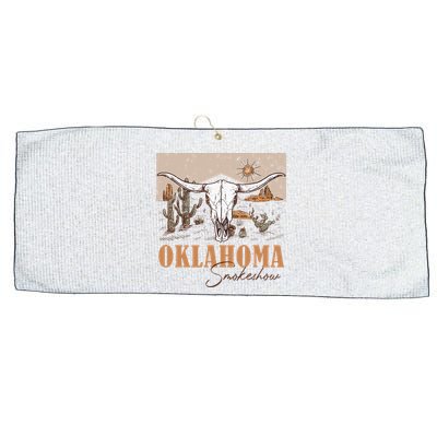 Oklahoma Smoke Show Oklahoma Smokeshow Western Country Large Microfiber Waffle Golf Towel