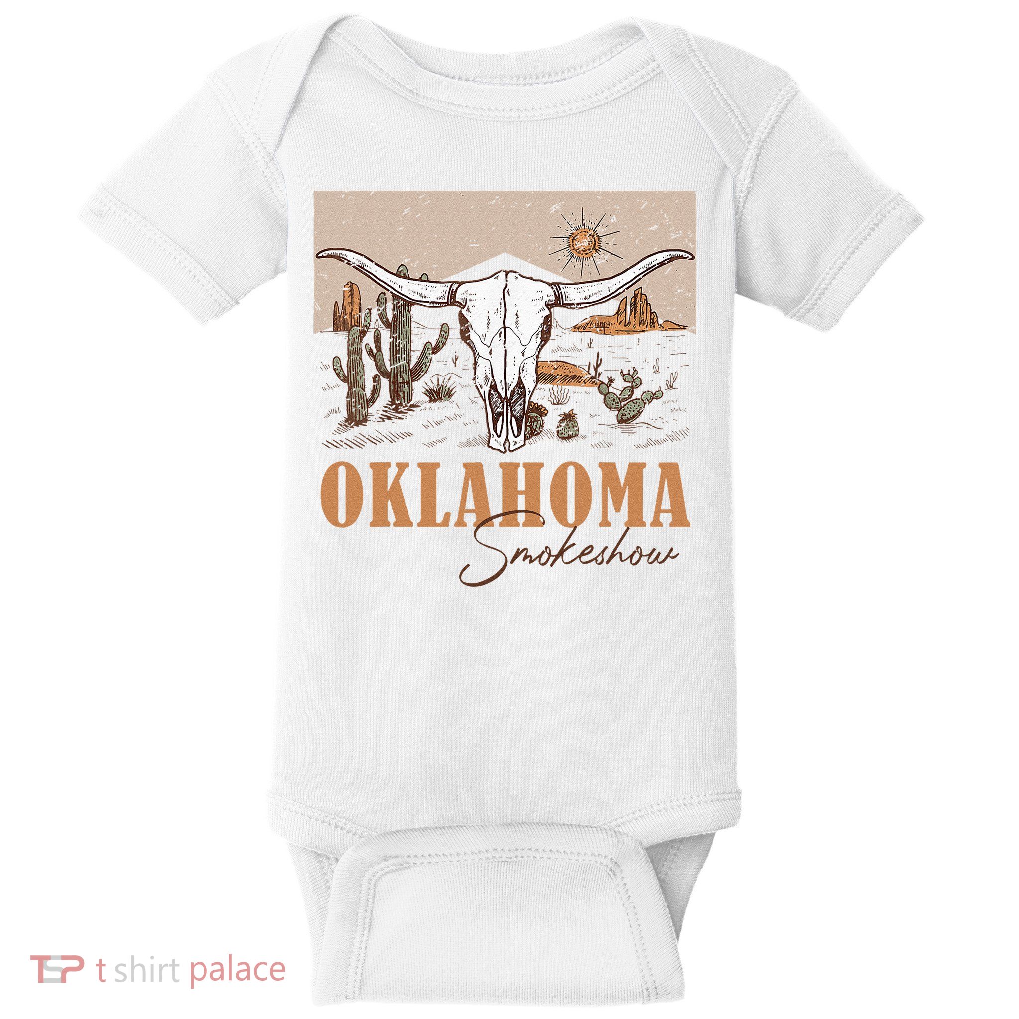 Oklahoma Smoke Show Oklahoma Smokeshow Western Country Baby Bodysuit