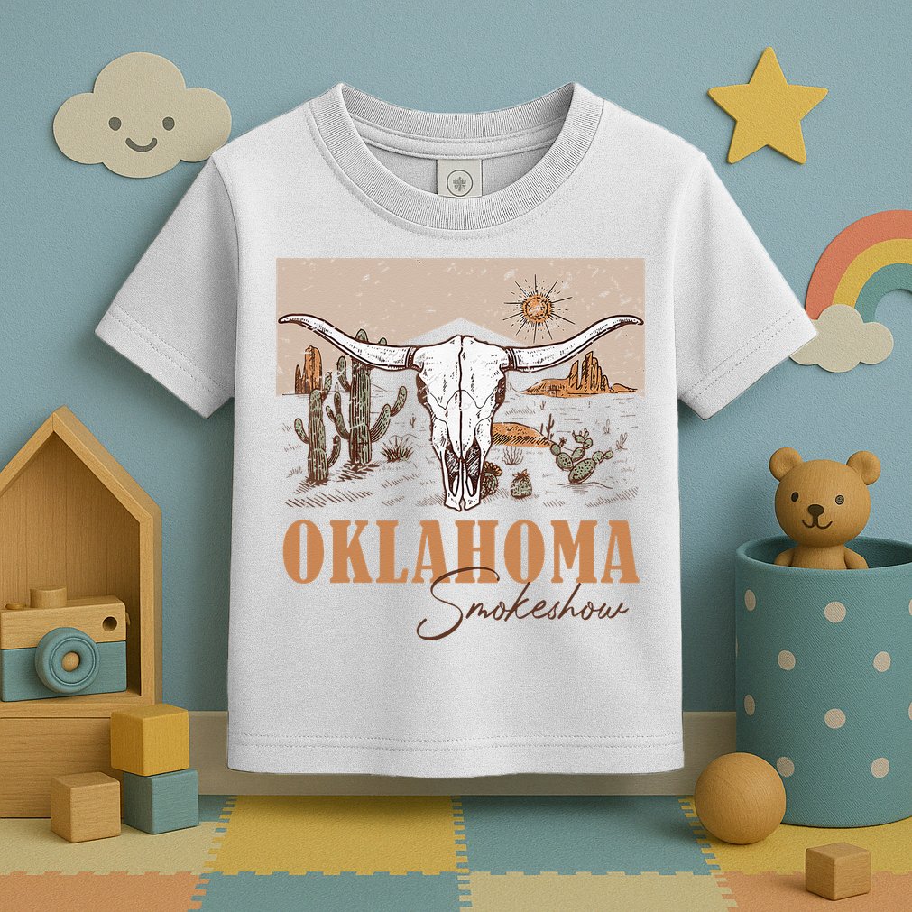 Oklahoma Smoke Show Oklahoma Smokeshow Western Country Toddler T-Shirt