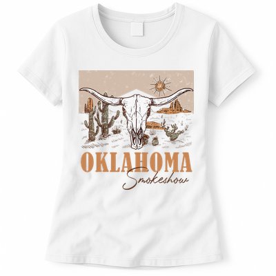Oklahoma Smoke Show Oklahoma Smokeshow Western Country Womens T-Shirt