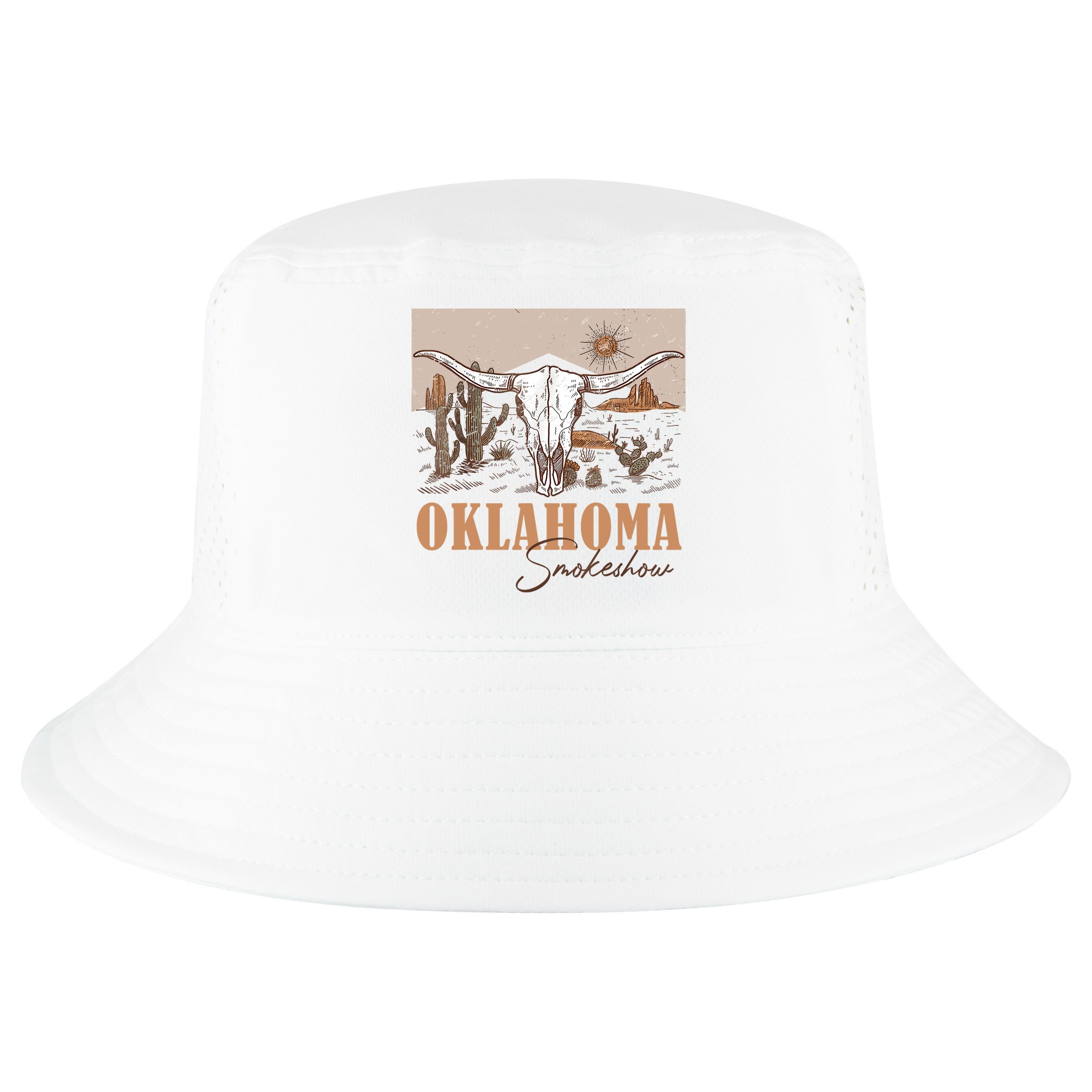 Oklahoma Smoke Show Oklahoma Smokeshow Western Country Cool Comfort Performance Bucket Hat