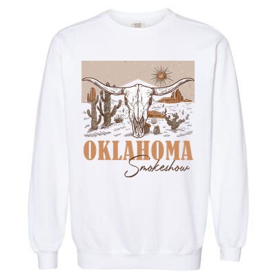 Oklahoma Smoke Show Oklahoma Smokeshow Western Country Garment-Dyed Sweatshirt
