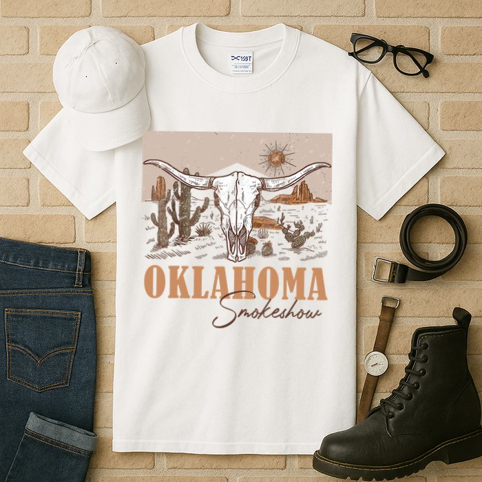 Oklahoma Smoke Show Oklahoma Smokeshow Western Country Tall T-Shirt