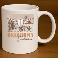 Oklahoma Smoke Show Oklahoma Smokeshow Western Country 11oz C Handle Ceramic Mug