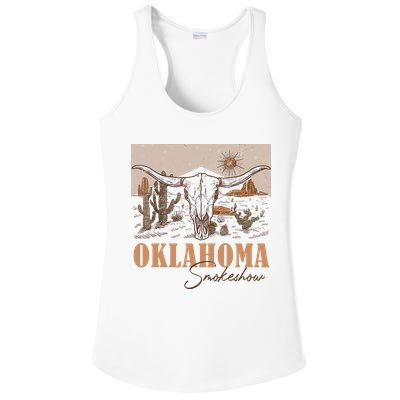 Oklahoma Smoke Show Oklahoma Smokeshow Western Country Ladies PosiCharge Competitor Racerback Tank
