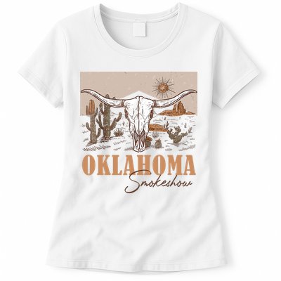 Oklahoma Smoke Show Oklahoma Smokeshow Western Country Womens T-Shirt