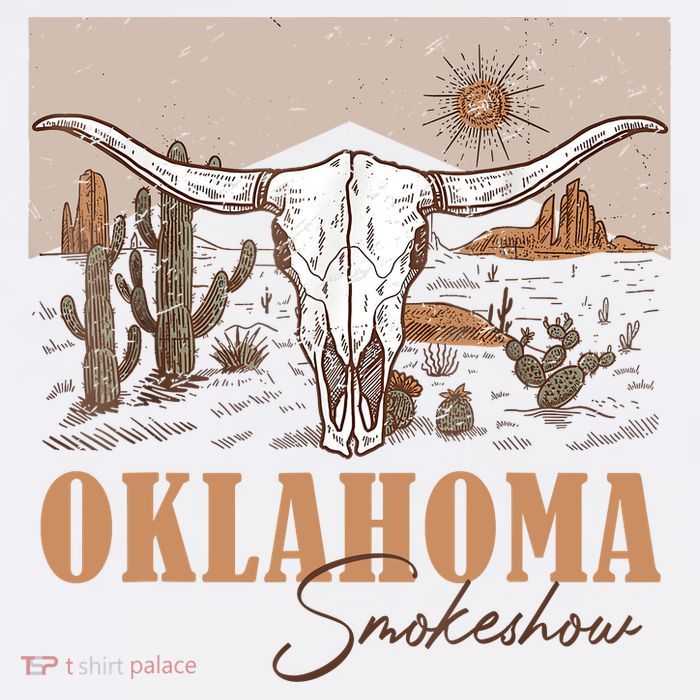 Oklahoma Smoke Show Oklahoma Smokeshow Western Country Womens T-Shirt
