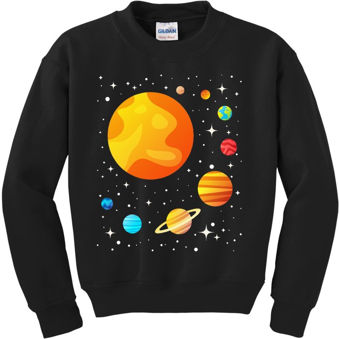 Our Solar System - Astronomy Galaxy Astronomer Science Fan Kids Sweatshirt