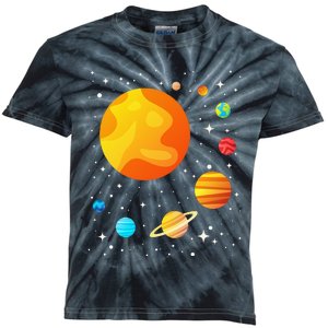 Our Solar System - Astronomy Galaxy Astronomer Science Fan Kids Tie-Dye T-Shirt