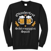 Oktoberfest Schitzengiggles Squad German Bavarian Tall Sweatshirt