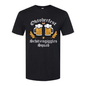 Oktoberfest Schitzengiggles Squad German Bavarian Softstyle CVC T-Shirt