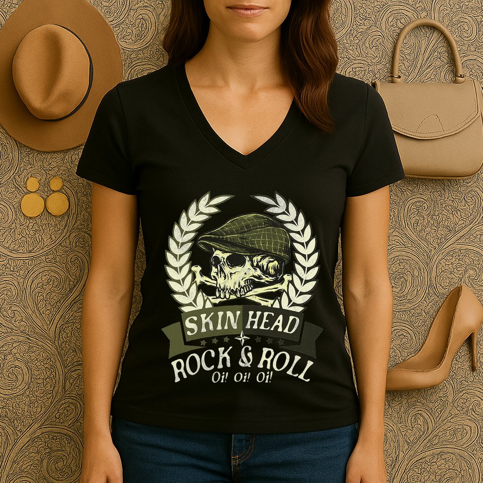 Oioioi Skinheads Skinheads Outfit Women's V-Neck T-Shirt