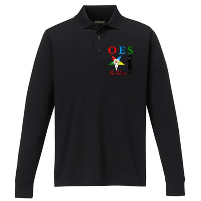 OES Sistar Sister Order of the Eastern Star Parents' Day Performance Long Sleeve Polo