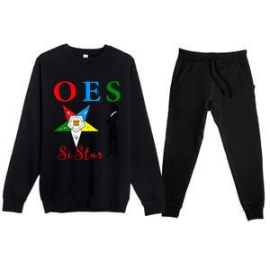 OES Sistar Sister Order of the Eastern Star Parents' Day Premium Crewneck Sweatsuit Set