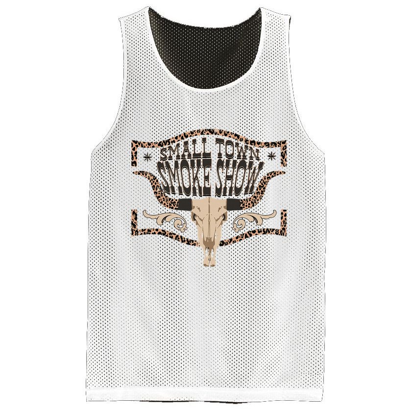 Oklahoma Smokeshow Small Town Smoke Show Mesh Reversible Basketball Jersey Tank
