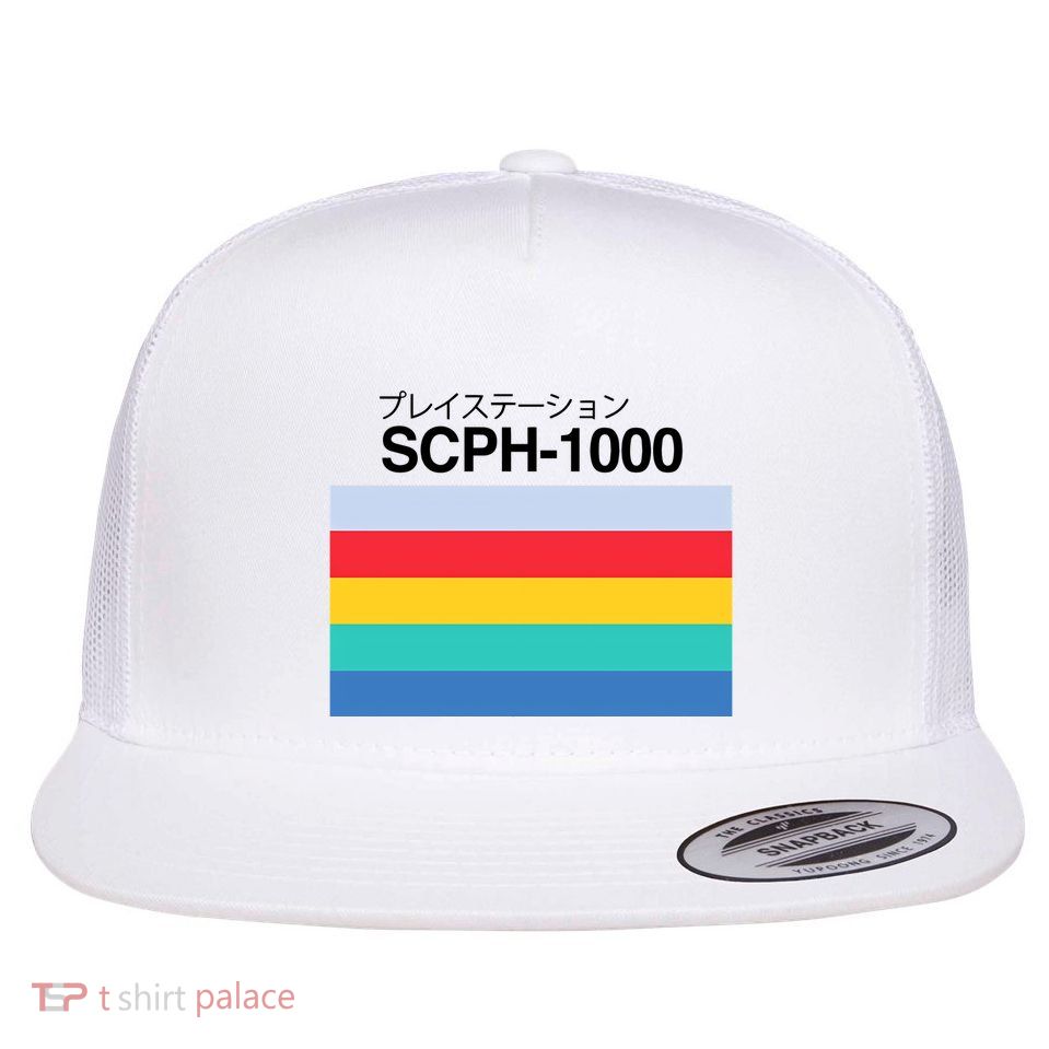 Obsolete Sony Scph 1000 Flat Bill Trucker Hat