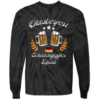 Oktoberfest Schitzengiggle Squad Bavarian Festival Tie-Dye Long Sleeve Shirt