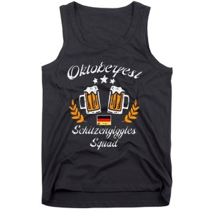 Oktoberfest Schitzengiggle Squad Bavarian Festival Tank Top