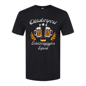 Oktoberfest Schitzengiggle Squad Bavarian Festival Softstyle CVC T-Shirt