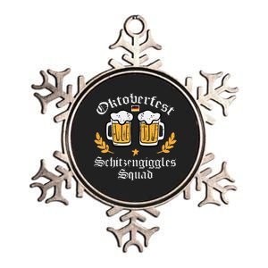 Oktoberfest Schitzengiggles Squad German Bavarian Metallic Star Ornament