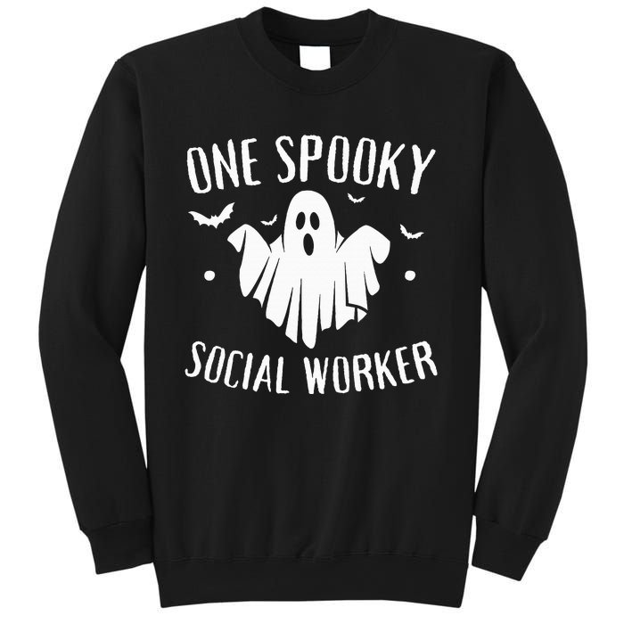 One Spooky Social Worker Ghost Halloween Sweatshirt