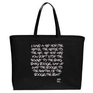 Old School Skool Rap Hip Hop Merch Lyric Quote 80s Cotton Canvas Jumbo Tote