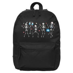 Ortho Squad Skeleton Halloween Orthopedic Nurse Rn 16 in Basic Backpack