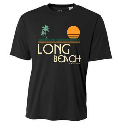 Oc Surf Style Vintage Long Beach California Cooling Performance Crew T-Shirt