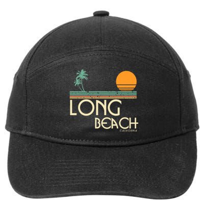 Oc Surf Style Vintage Long Beach California 7-Panel Snapback Hat