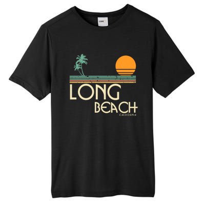 Oc Surf Style Vintage Long Beach California Tall Fusion ChromaSoft Performance T-Shirt