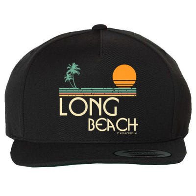 Oc Surf Style Vintage Long Beach California Wool Snapback Cap