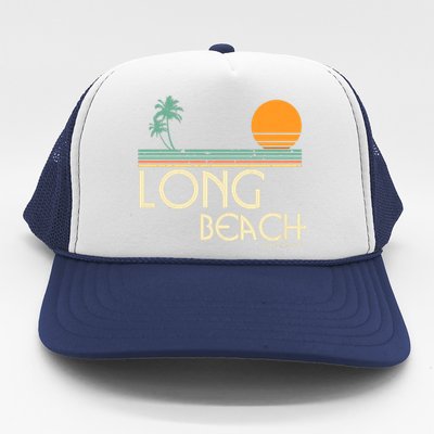 Oc Surf Style Vintage Long Beach California Trucker Hat