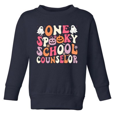 One Spooky School Counselor Halloween Teacher Counseling Toddler Sweatshirt