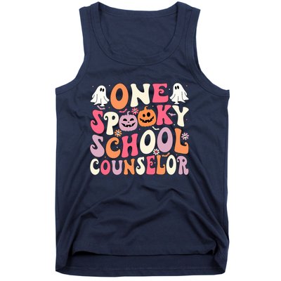 One Spooky School Counselor Halloween Teacher Counseling Tank Top