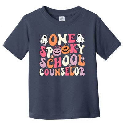 One Spooky School Counselor Halloween Teacher Counseling Toddler T-Shirt