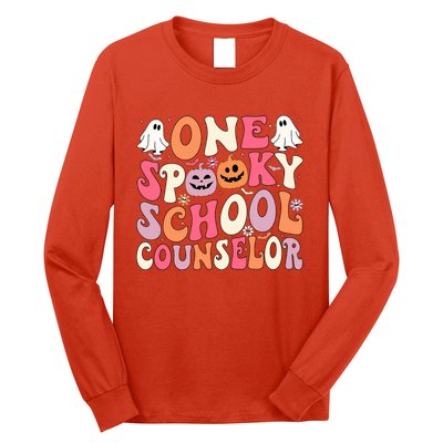 One Spooky School Counselor Halloween Teacher Counseling Long Sleeve Shirt