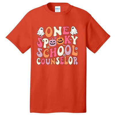 One Spooky School Counselor Halloween Teacher Counseling Tall T-Shirt