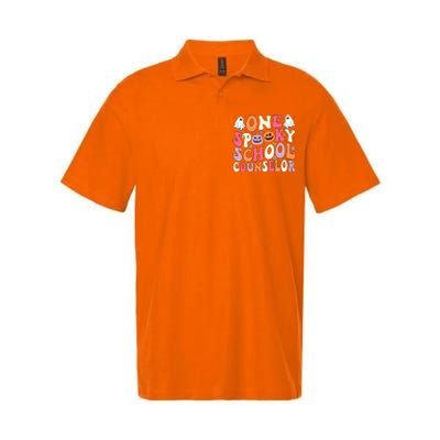 One Spooky School Counselor Halloween Teacher Counseling Softstyle Adult Sport Polo