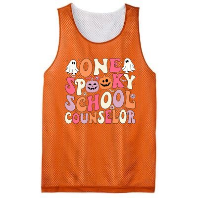 One Spooky School Counselor Halloween Teacher Counseling Mesh Reversible Basketball Jersey Tank