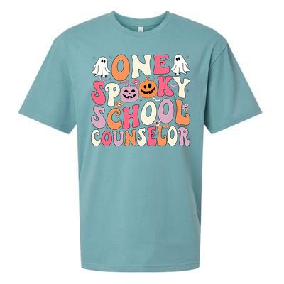 One Spooky School Counselor Halloween Teacher Counseling Sueded Cloud Jersey T-Shirt