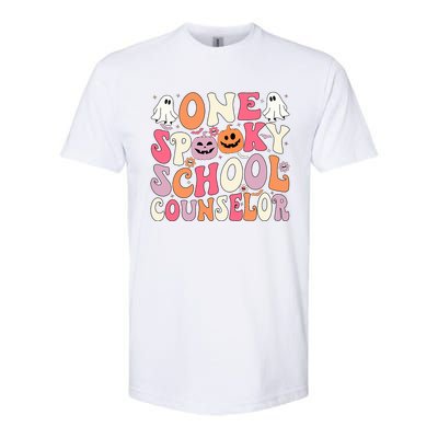 One Spooky School Counselor Halloween Teacher Counseling Softstyle CVC T-Shirt